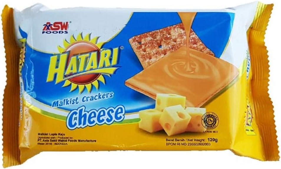 Hatari Malkist Cheese Cracker 120g x 2 | Product of Indonesia