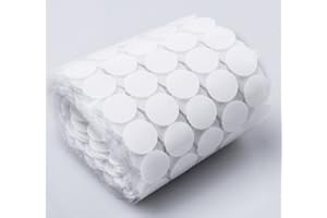 SXOWIHZ YLBFJXK 1000pcs Sticky Back Dots Hook Adhesive Tapes, 3/4" Diameter, White2
