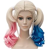 Mersi Blonde Wigs for Women Costume Braided Ponytails Wigs for Halloween Party S052