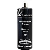 abril et nature - Professional Shampoo Molecular Therapy - For Extremely Damaged, Overprocessed, or Aging Hair - Restructures, Repairs, and Fills the Hair Fiber - Healthy and Strong Hair - 1000 ml