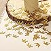 Ling's moment Gold Crown Confetti Table Confetti, Confetti Toss for Prince Princess Party Wedding First Birthday Party Baby Showers Festival Items Supplies - DIY Kits, 100 pcs of 1