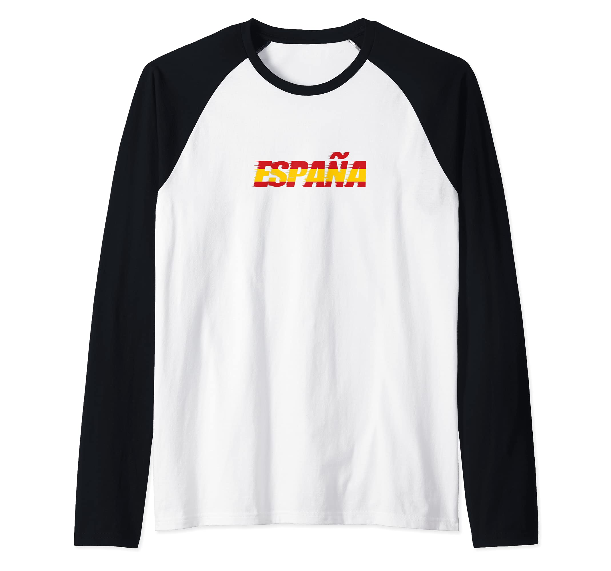 Spain Flag Raglan Baseball Tee