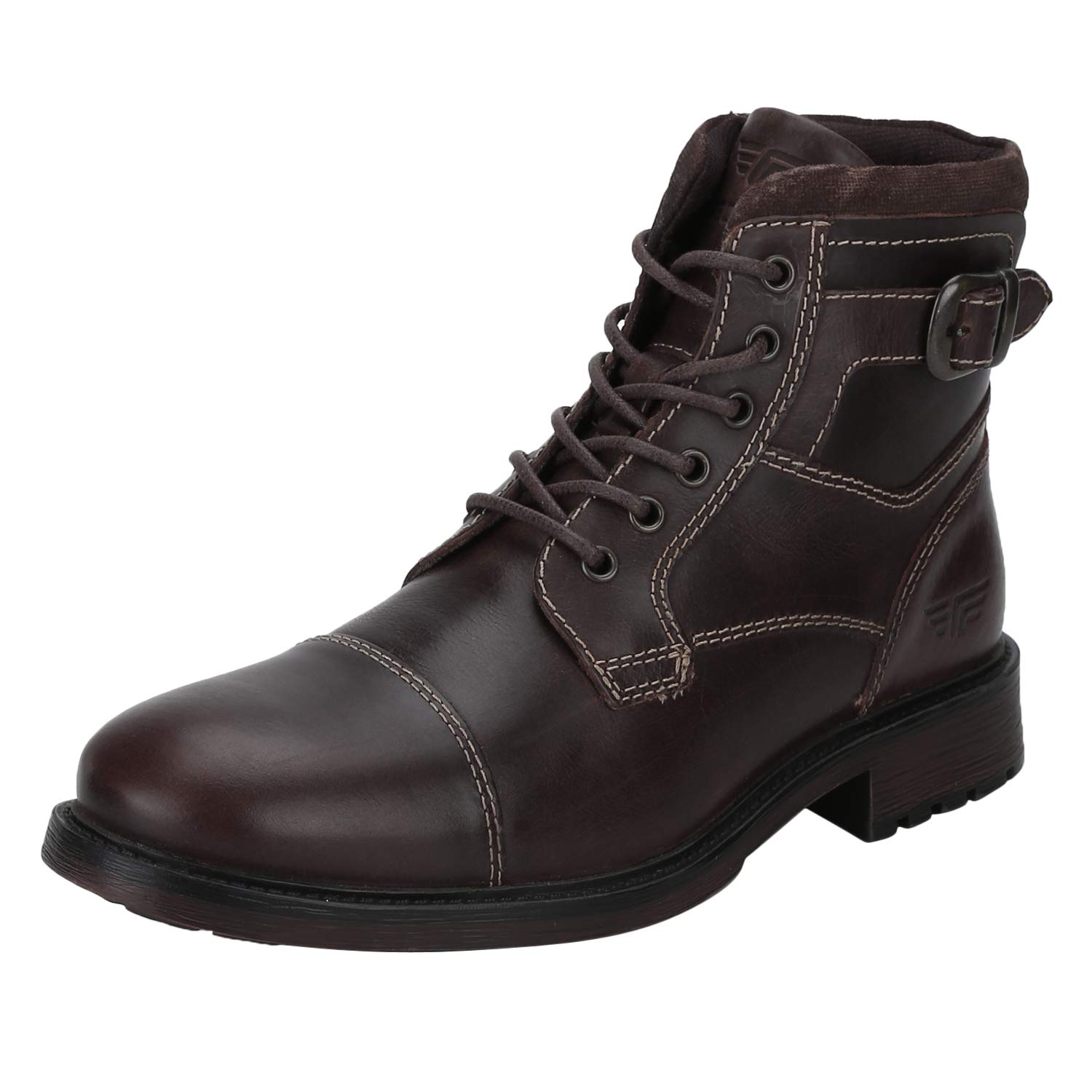 Buy Red Tape Men's D.Brown Leather Boots8 UK (42 EU) (RTS11022A8) at