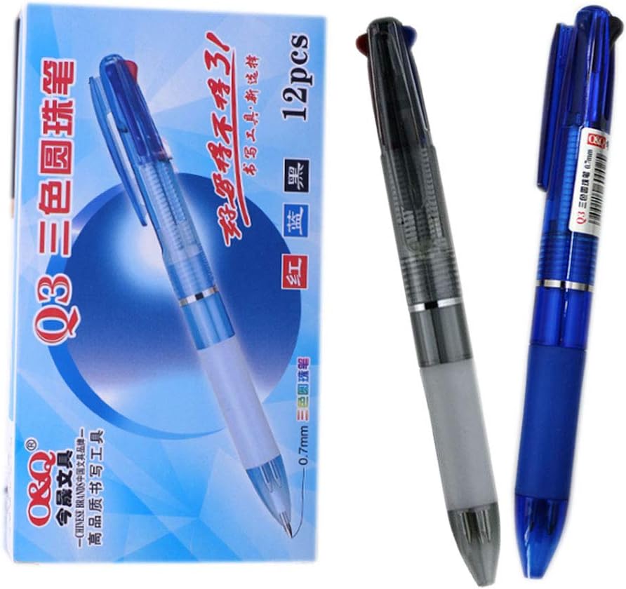 12 pack multi color ink pen in one rubber grip ballpoint pen nurse pens for smooth drawing writing