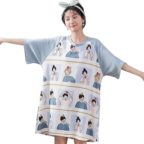 Amazon Ykzx パジャマ ワンピース レディース 部屋着 可愛い パジャマ 部屋着 セクシー 肌に優しい ナイトウェア レディース 寝巻き ネグリジェ ルームワンピース ネグリジェ 通販