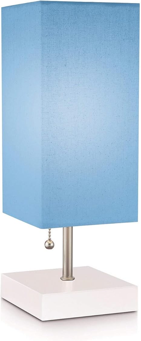 Amazon Com Modern Blue Small Table Lamp W Usb Quick Charging Port Great For Led Bedside Desk Bedroom And Nightstand Lamps Or Other Led Table Lights Buy 2 Or More For 5 Checkout