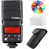 EACHSHOT Godox TT350S 2.4G HSS 1/8000s TTL GN36 Wireless Speedlite Flash for Sony Mirrorless DSLR A7 A7R A7S A7-II A7-III A7R