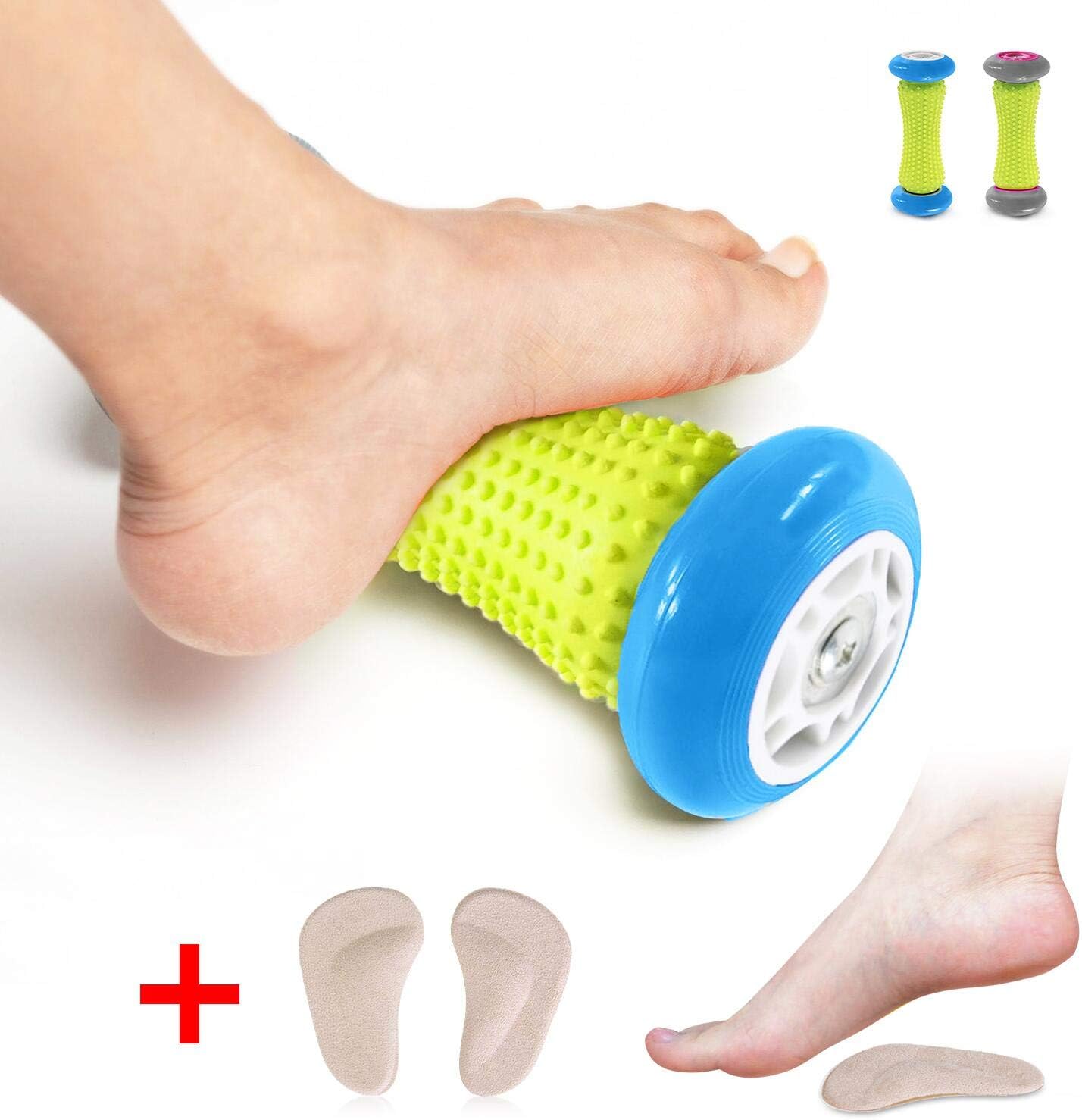 Foot Massage Roller - Muscle Roller Stick - Wrists and Forearms Exercise Roller for Plantar Fasciitis
