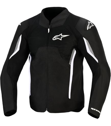 Amazon.com: Alpinestars AST V2 Air Jacket XL, Black/White : Automotive