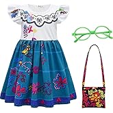 Choadam Mirabel Dress for Girls and Toddlers Princess Dress Black Witch Costume Princess Peach Costume Pink Dress