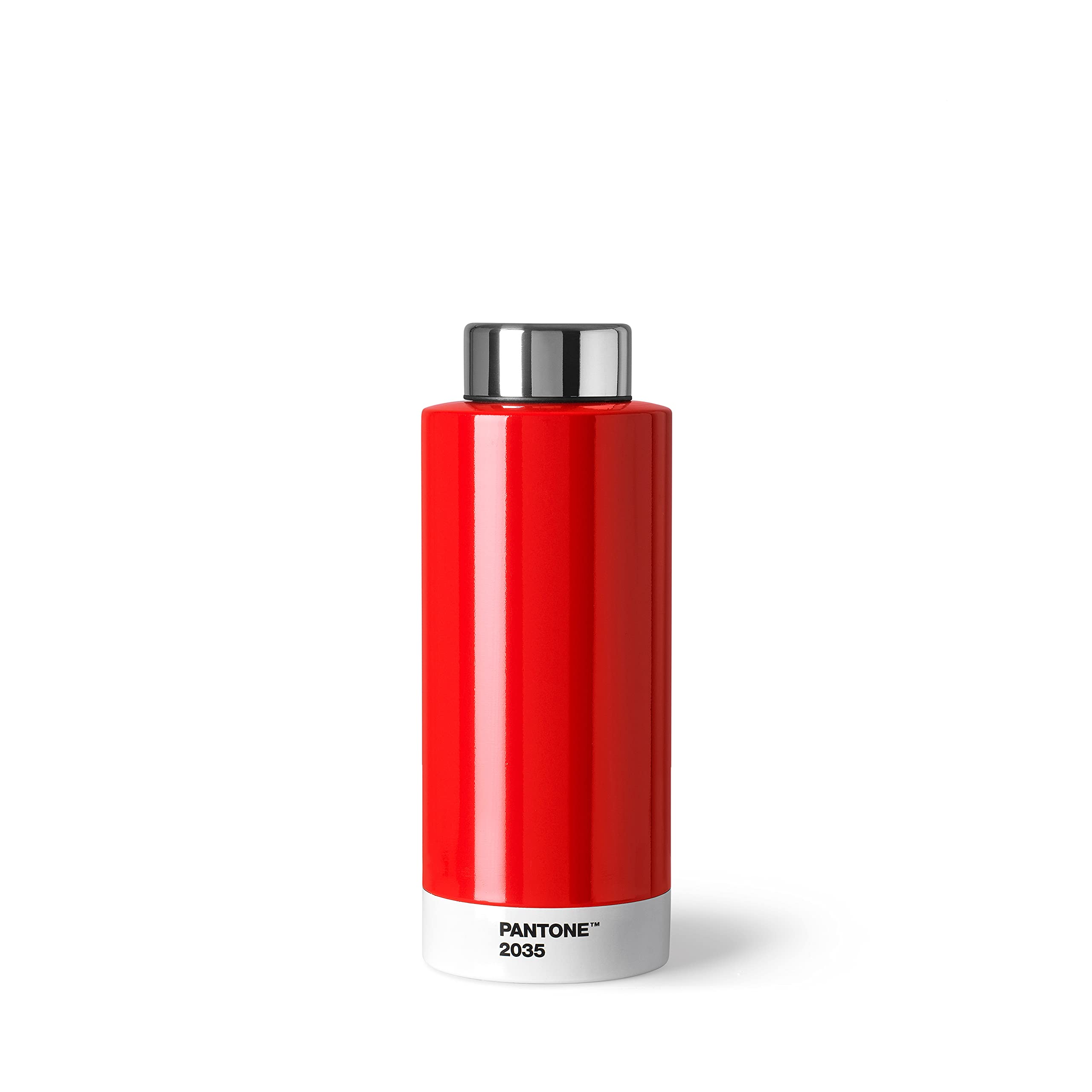 Pantone Red 2035 Double Walled Stainless Steel Water Bottle with Thermal Function Leak Proof 500ml