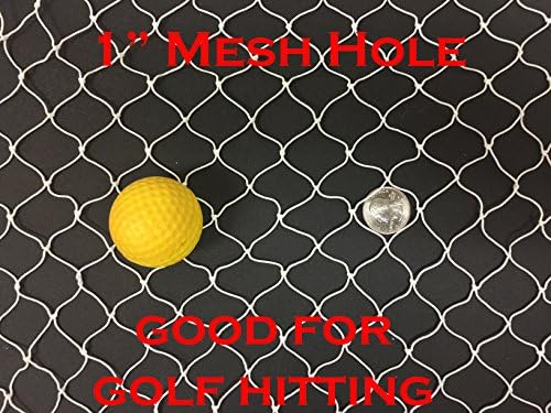 Mnet 10FT X 25FT Netting, Sport Netting for Golf Backstop, Hockey, La Crosse, Barrier, Sports, Fish