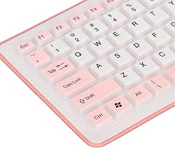 Atzuofan USB Wired Silicone Keyboard, Portable