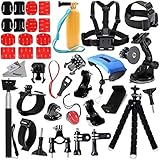 Deyard ZG-634 GoPro Accessories Kit Premium Set for GoPro Hero4 Session Hero 4 Silver Black Hero 3 2 SJ4000 SJ5000 and YI Action Camera