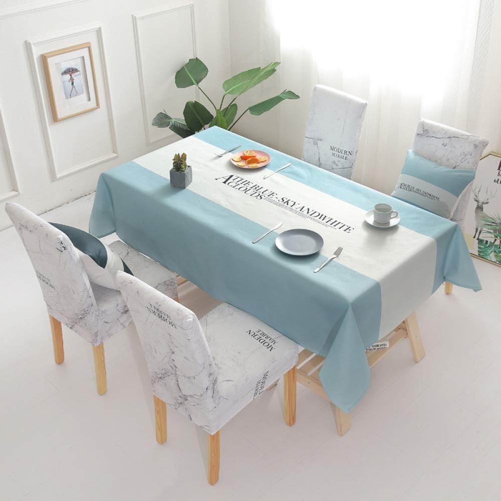 N/A MPDF Water Resistant Tablecloth Wipeable Tablecloth Rectangle Table