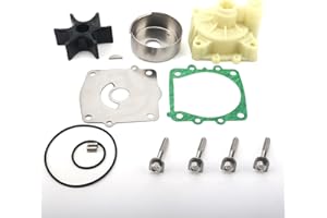 GLUCKMARINE GlückMarine 6G5W0078 Water Pump Impeller Repair Kit with Housing for Yamaha 115-300 HP Outboard Boat Motors Replacement 6G5-W0078-00 6G5-W0078-01 Sierra 18-3311 18-3310 Marine Engine