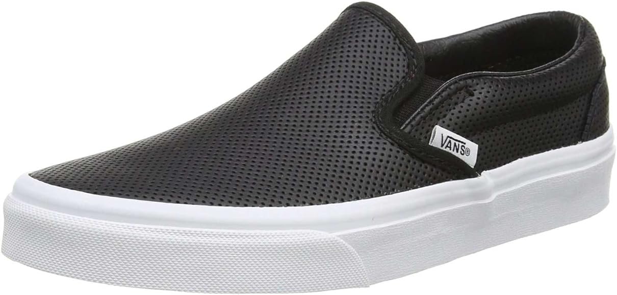 mens all black slip on vans