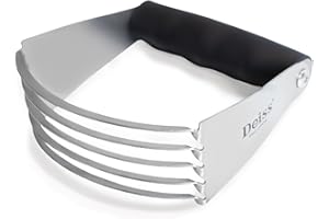 Deiss PRO Pastry Cutter - Pastry Blender Stainless Steel & Pastry Dough Cutter, Non-Slip Handle - Dishwasher Safe Dough Blend