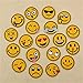 Ximkee Assorted Color Smile Cry Happy Cool Expression Alphabet A-Z Letters Appliques Iron on Patches (Expression 24pcs)
