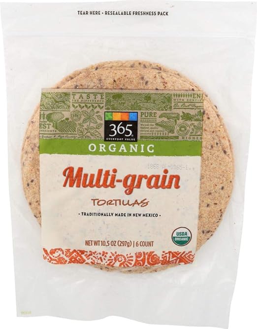 365 Everyday Value, Organic Multi Grain Tortillas, 10.5 oz