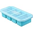 Souper Cubes 1-Cup Extra-Large Silicone Freezing Tray With Lid - Freeze Food Soup Broth Sauce In Perfect 1-Cup Portions, 1-Pa