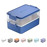 linoroso Stackable Bento Box Adult Lunch Box | Meet