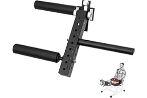 VIREGO Power Rack Mounted Leg Extension and Curl Machine（26mm/18mm, Seated Leg Strength Extension and Curl Equipment, Adjustable Leg Extension and Curl Machine Squat Rack Attachment