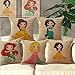 ME COO® Brands Cojine Sweet Flower Girls Pattern Pillow Case My Little Princess Throw Pillow Cover Decorative Pillowcase Capa De Almofadas 17 Inches x 17 Inches (ME-BZX-79)
