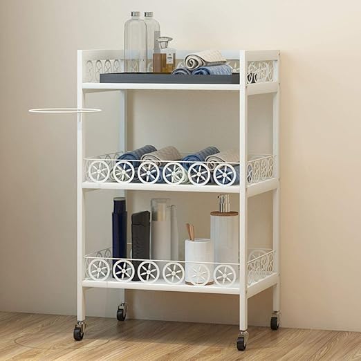 Estante para Ducha, Carro utilitario Iron Art de 3 Niveles, estantes de