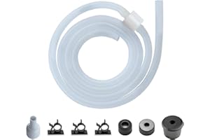 Sink Soap Dispenser Extension Tube kit with Upgraded Check Valve, 47”Silicone Tube, Prevent Backflow, Fit Most Soap Dispenser