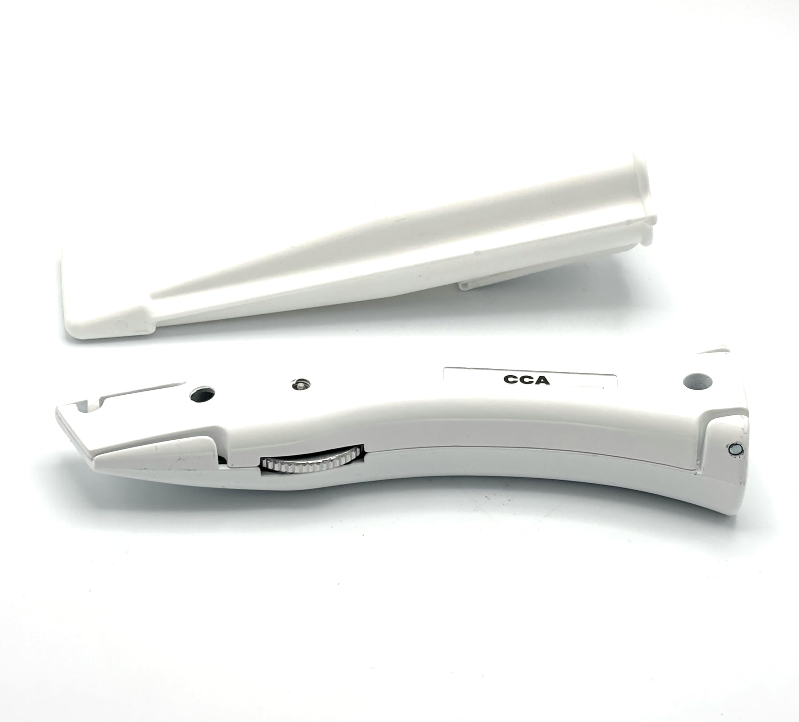 CCA TradeUnderlay White Knife Carpet Fitter Economy Tool with matching White Holster