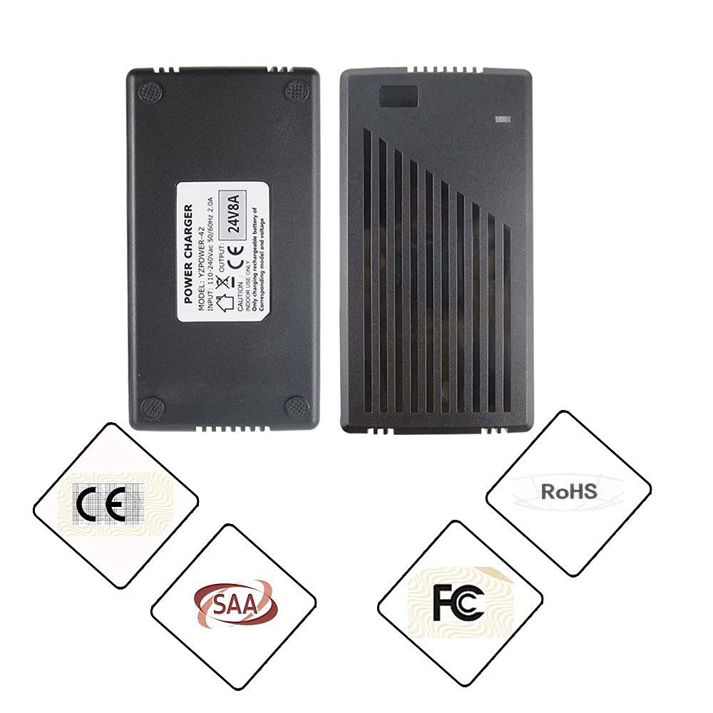 Abakoo New 24V 8A Battery Charger with XLR Connector for 24BC8000T-1, 4C24080, BATC8 EA1065, S150 1107 614HD, M51, CH5404