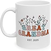 Peropia Great Grandma Mug 2025, Promoted To New Great Grandma Gifts, Youre Going To Be G-Grandparents on Mothers Day for G Grandmother