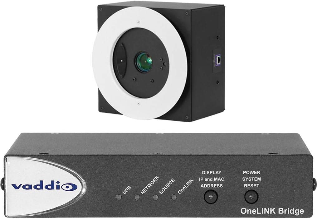 Vaddio 999-9968-300 DocCAM 20 HDBT Ceiling Mounted OneLINK Bridge System PTZ Camera - 20x Zoom