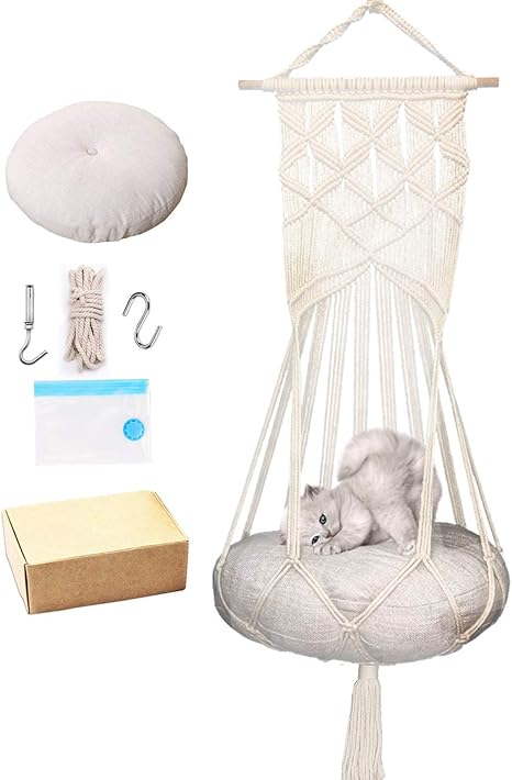 Amazon.com : Macrame Cat Hammock 