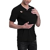 Kangaroo Shirt for Dad and Baby, V Neck Short Sleeve Kangaroo T Shirt Mens Kangaroo Shirt Dad Kangaroo Shirt with Hat