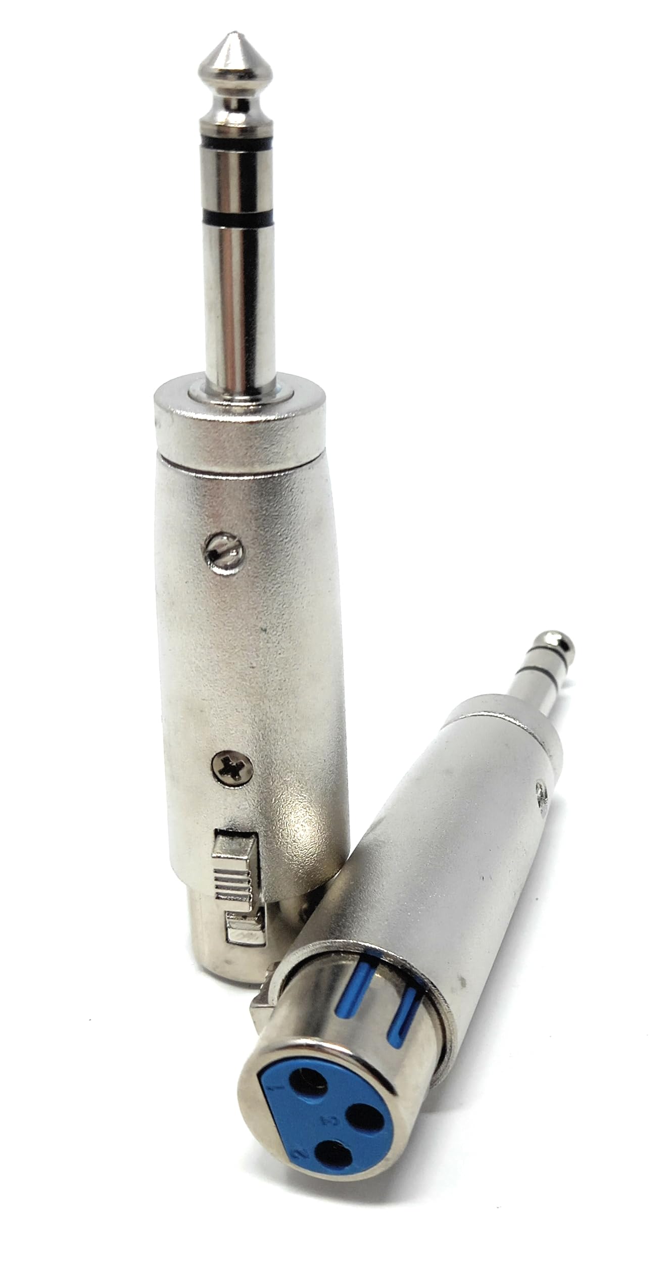 DRUT 2pcs. 6.35mm Stereo Jack to XLR Socket Adapter, Music Instruments, Microphone Cable Converter