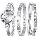 Weicam Women Bangle Bracelet Watch Simple Jewelry