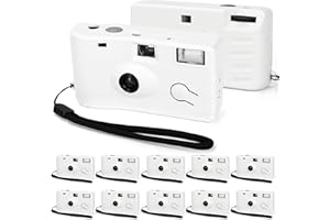 12 Pack Disposable Cameras Bulk Single Use Flash 35mm 17 Film 200 ISO Film Camera for Wedding Birthday Concert Travel Anniver