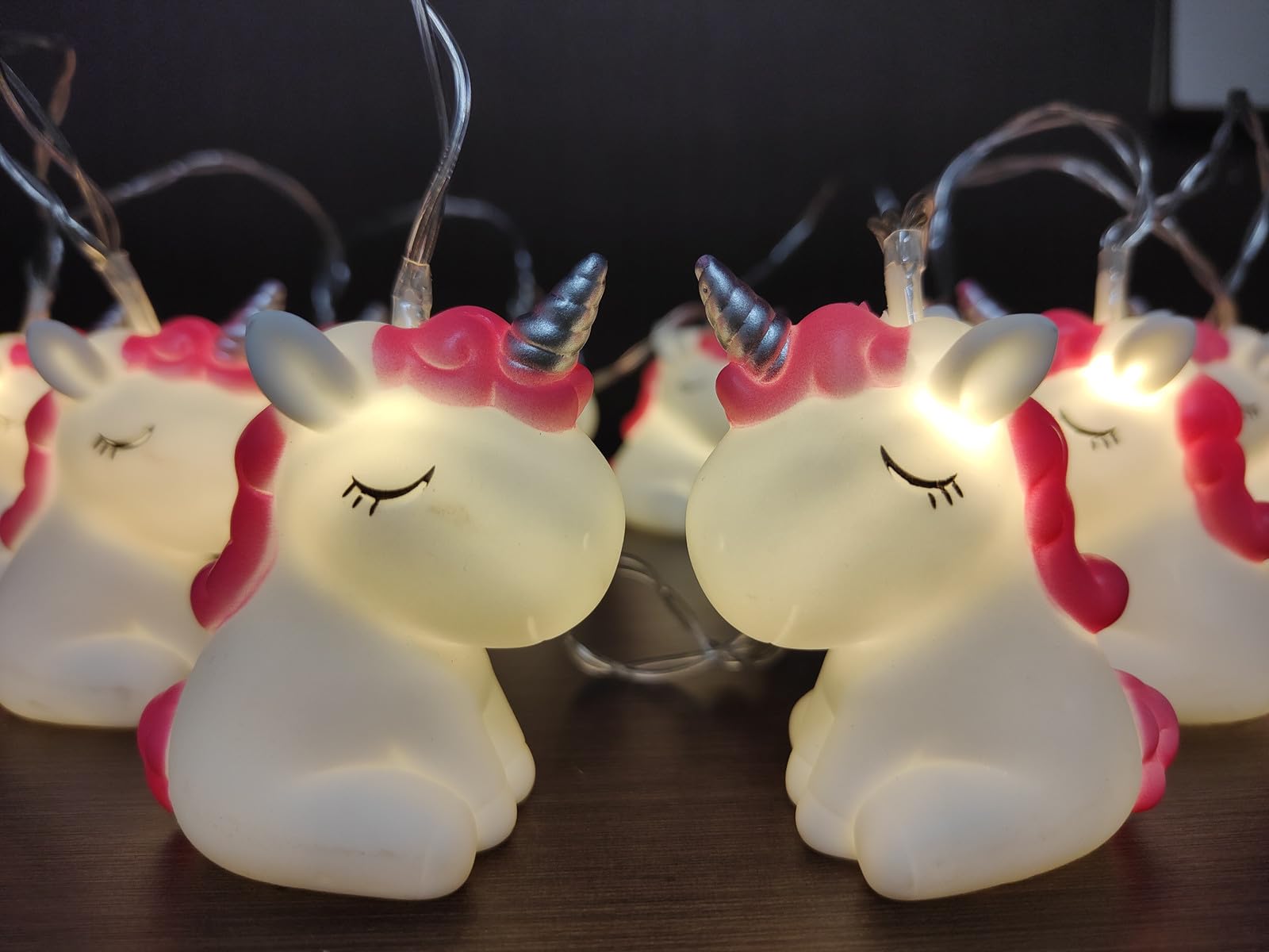 Fantes 1.5M 10 LED Unicorn String Lights Battery Operated LED Fairy Fantastic Lights for Bedroom Baby Room Child Room Birthday Party Decoration (Unicorn)