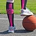 ChalkTalkSPORTS Athletic Half Cushioned Crew Socks | Mid Calf | Basketball Superelite | Black/Pink