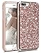Vofolen Bling Case for iPhone 8 Plus Case 7 Plus Case Glitter Crystal Shiny Heavy Duty Protection Dual Layer Hybrid Protective Shell Soft TPU Bumper Armor Hard Cover for iPhone 8 Plus 7 Plus Champagne