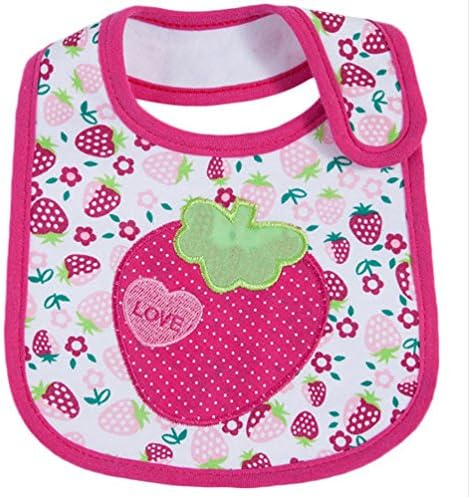 Strawberry Newborns Infant 0-3 years Baby Bibs Waterproof Soft Saliva Towels Newborn Wear Burp Cloths