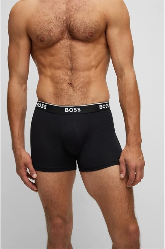 Boxer Brief 3P CO/EL Caleçon Boxeur, Open Grey61, M (Lot de 3) Homme