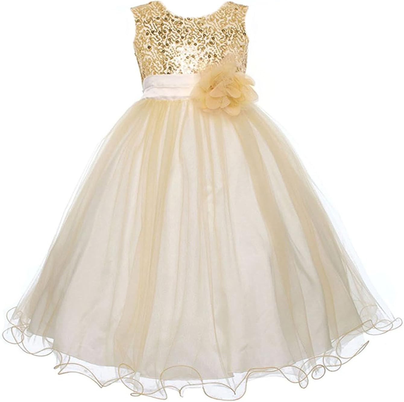 gold baby dress