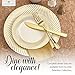Disposable Plastic Dinner Plates - 50 Pack 10.25