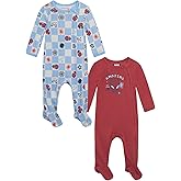 Marvel Avengers Spider-Man Baby 2 Pack Zip Up Sleep N' Plays Newborn to Infant Sizes (Newborn - 24 Months)