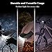 LED USB Rechargeable Smart Bike Light Set, ZOKER Super Bright 400 Lumens Bike Headlight and FREE Tail Light, Waterproof and Easy to Install Bike Lights Front And Back for Kids Men Women Cycling Safety