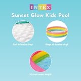 Intex Sunset Glow Pool 3 Ring Inflatable Rainbow Paddling Pool 58 x 13 inches view 3