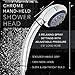 Handheld Shower Head with 6 Lavish Spray Settings from Power Massage to Water Saving Mode; Adjustable Shower Arm Mount, Hose and Sealant Tape Included